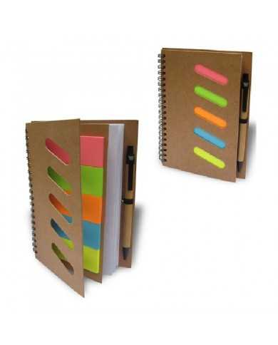 Libreta Ecologica Post It y Lapicero