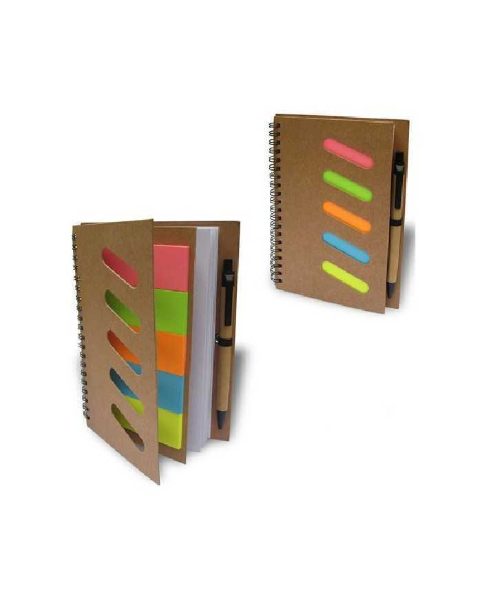 Libreta Ecologica Post It y Lapicero