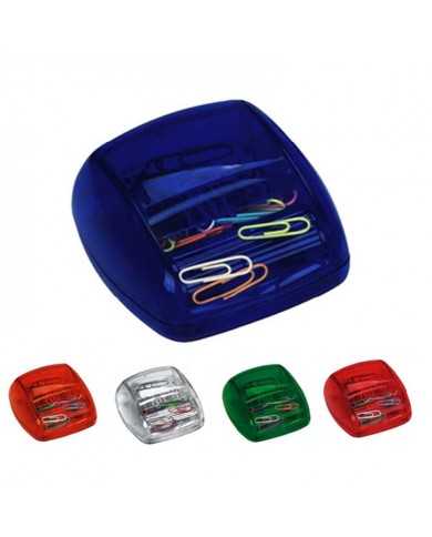 Porta clip traslucidos con rodillo