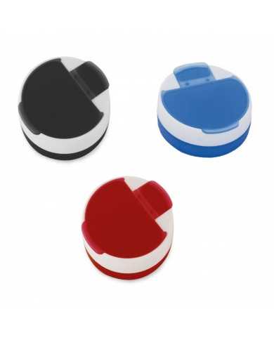 Porta pastilla de plastico circular