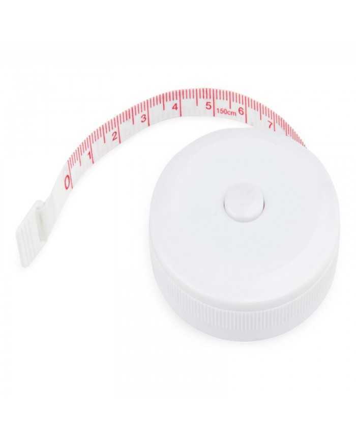 Cinta metrica estuche circular con boton retractil