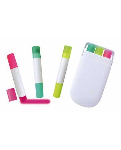Resaltador crayola con estuche color blanco