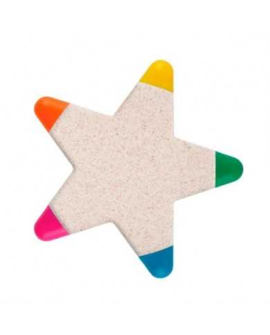Resaltador fibra de trigo forma de estrella