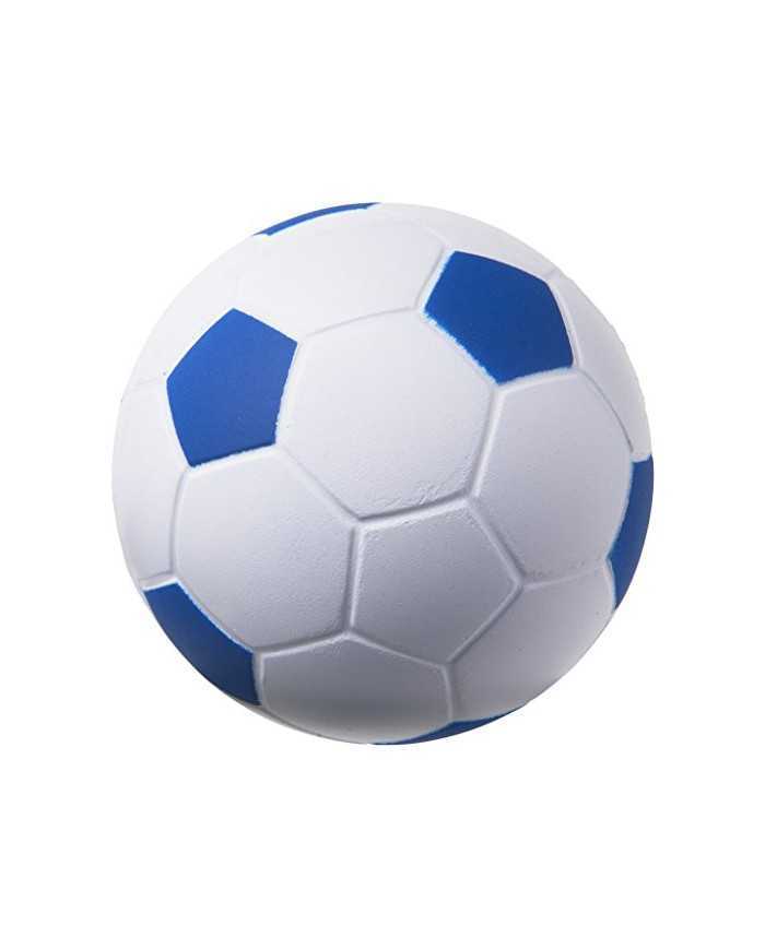 Pelota de futbol antiestres cuadro azul y blanco