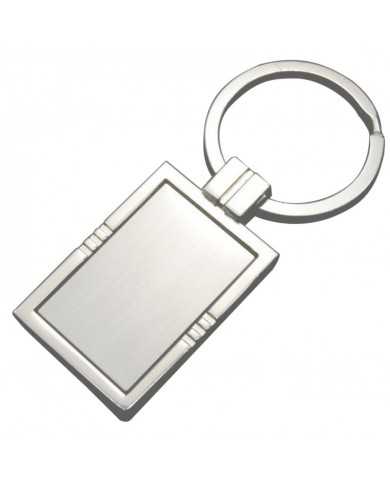 Llavero metal plateado aro grande 2