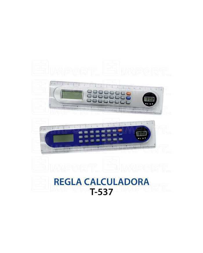 Regla calculadora con reloj