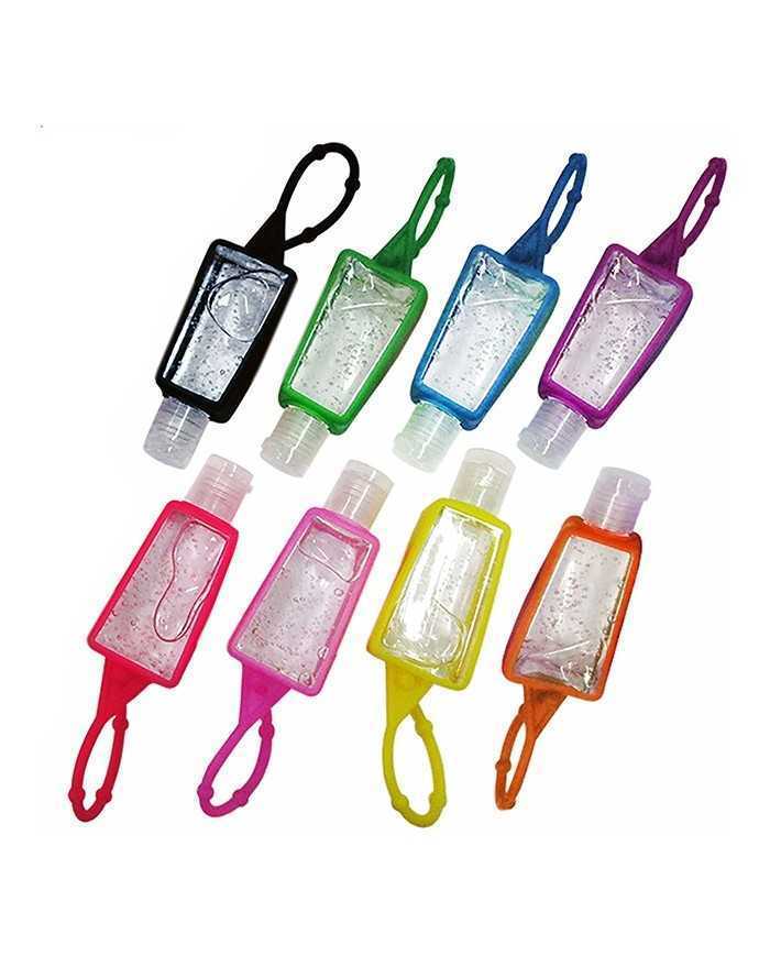 Frasco retangular de gel antibacterial lleno 40ml