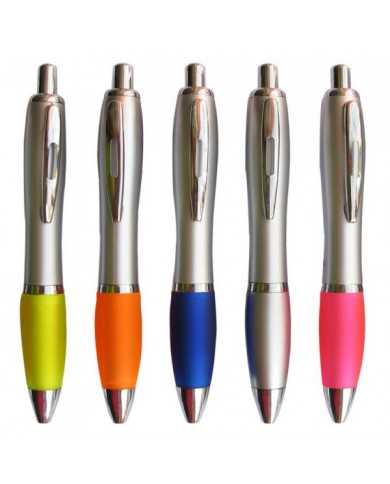 Lapicero Plastico Plateado