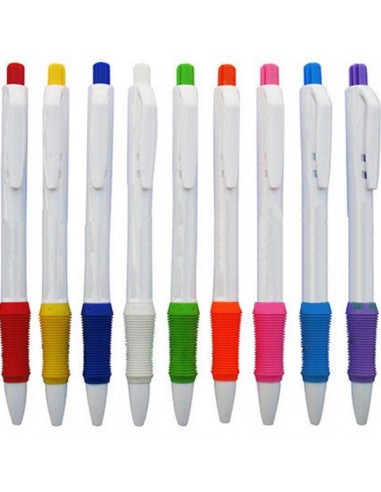 Lapicero blanco economico plastico