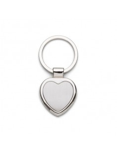 Llavero metalico corazon para sublimar