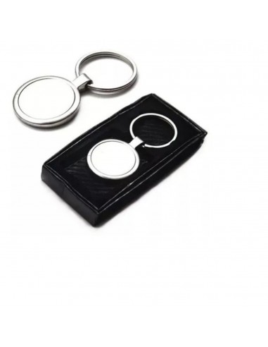 Llavero metalico circular para sublimar