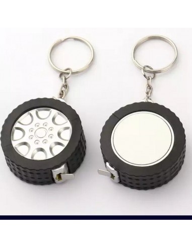 Llavero llanta con wincha para sublimar