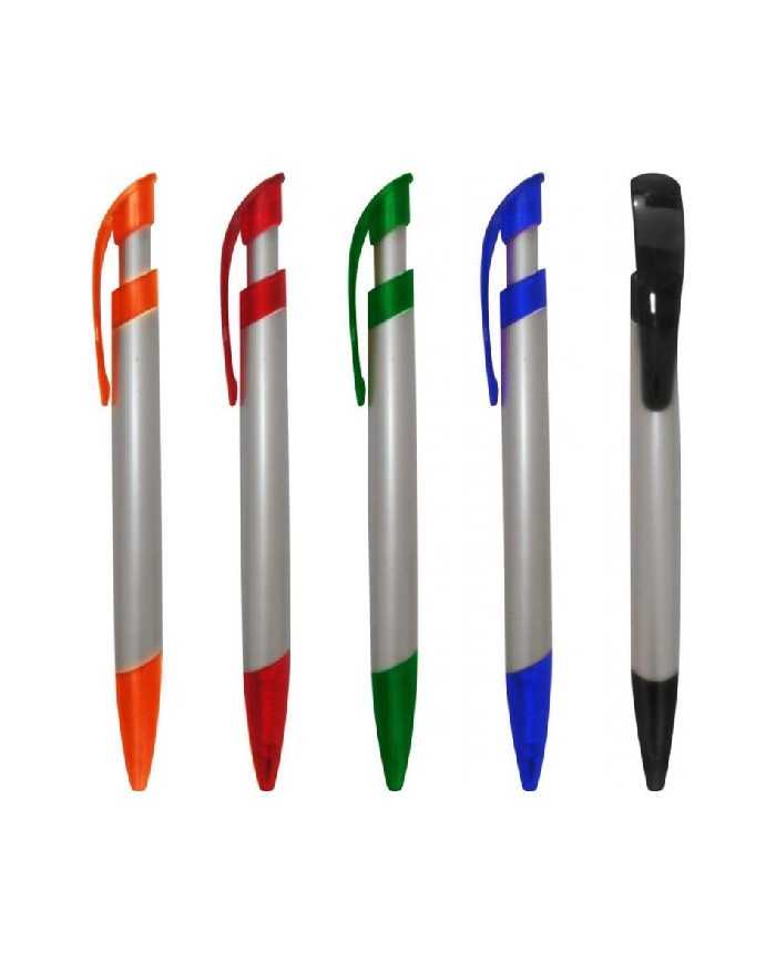 Boligrafo Plateado Traslucido